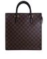 Vintage  Damier Ebene Sac Plat Bag, back view